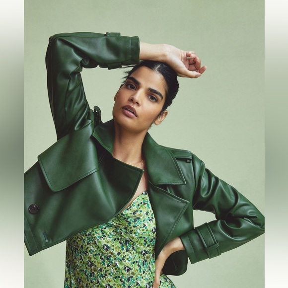 AVEC LE FILLES FAUX LEATHER JACKET ANTHROPOLOGIE - Picture 14 of 14